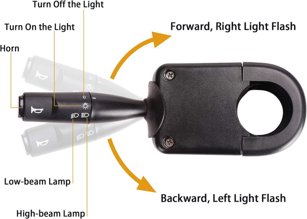 Golf Cart LED Headlights Assembly for EZGO TXT Freedom Carts (12V-48V) with Turn Signals Kits|10L0L