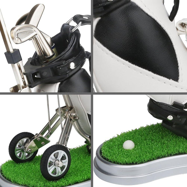 Golf Pen Holder Desk Golf Gifts for Men Unique Novelty Cool Office