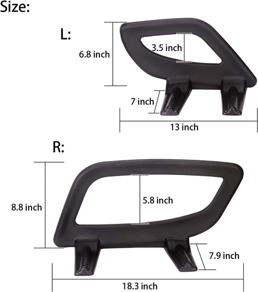 Golf cart front seat armrest dimensions