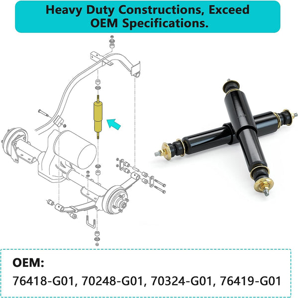 Golf Cart Front and Rear Shock Absorbers for EZGO TXT Golf Carts 1994-up|10L0L