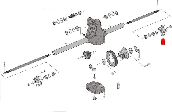 Golf Cart Rear Axle Hub Assembly for EZGO RXV 2008-Up Gas and Electric|10L0L