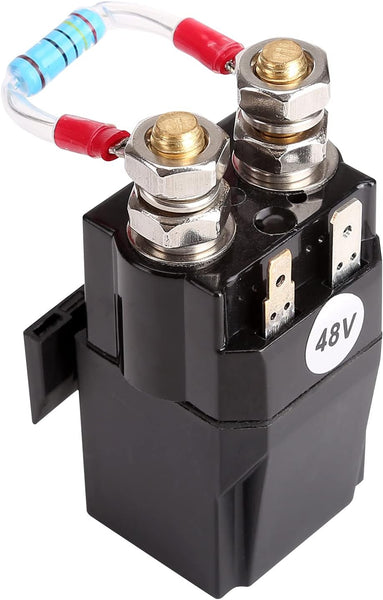 48 Volt Golf Cart Solenoid with Solenoid Resistor Replacement Parts