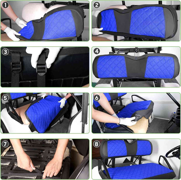 EZGO TXT Golf Cart Seat Cover Installation