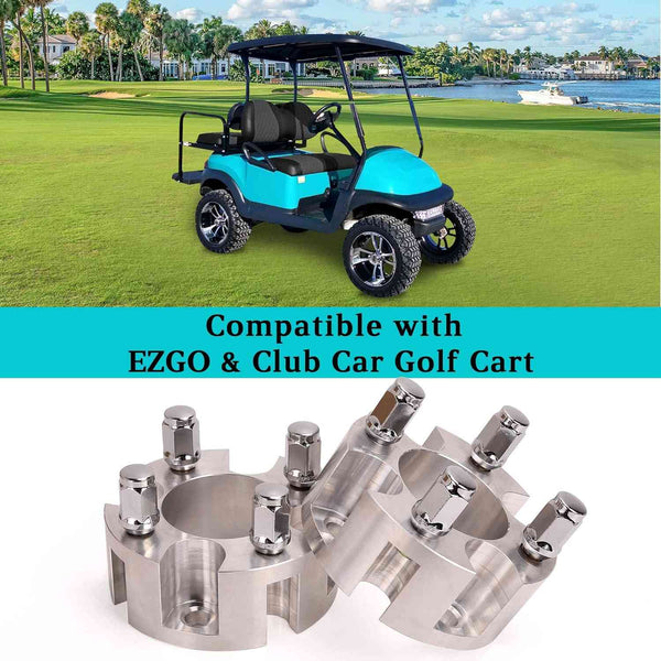 Golf Cart Wheel Spacers Adapters 2 inch for EZGO Club Car Yamaha