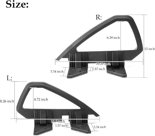 Golf Cart Arm Rest Hip Restraint Size