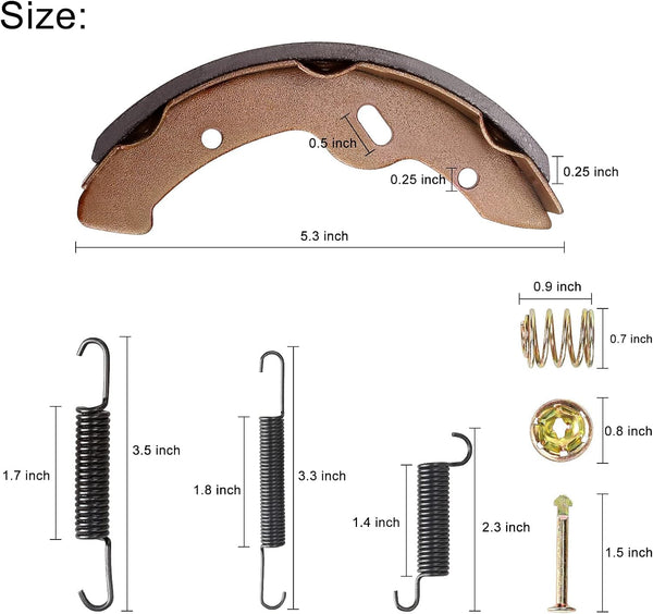 Golf Cart Brake Pads & Brake Spring Kit Size