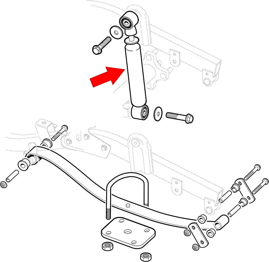 Golf Cart Rear Shock Absorbers Kit