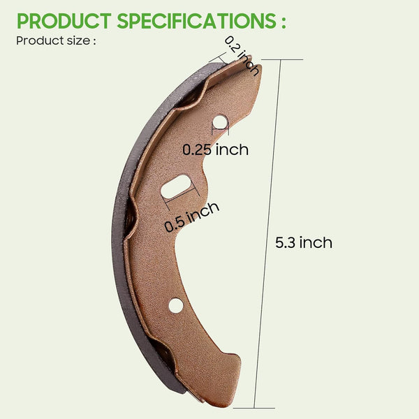 Golf Cart Brake Pads Size