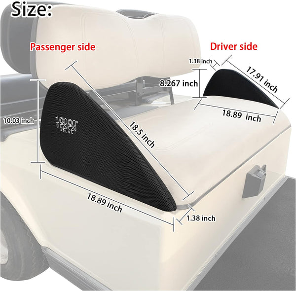 Club Car golf cart armrest cover dimensions
