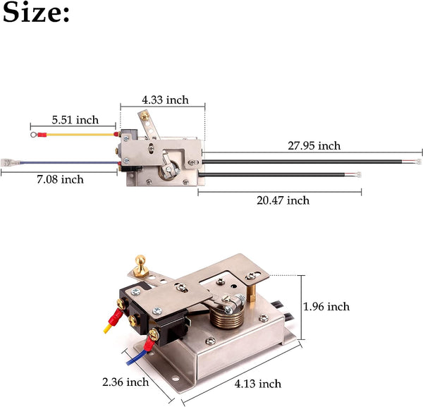 golf cart potentiometer size