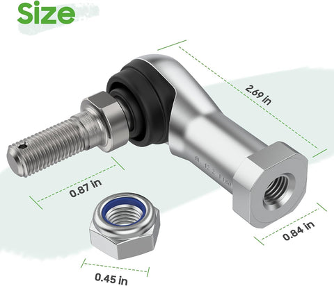 Golf Cart Tie Rod End Size