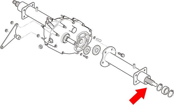 gas golf cart rear axle