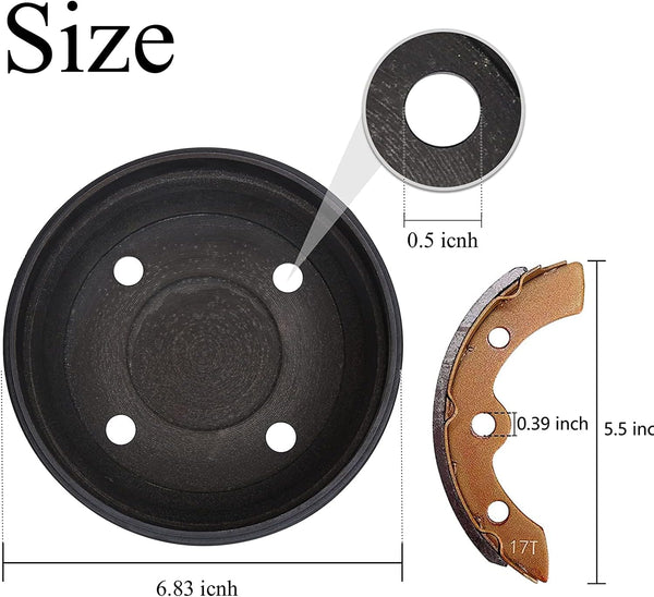 Golf Cart Brake Drums Size