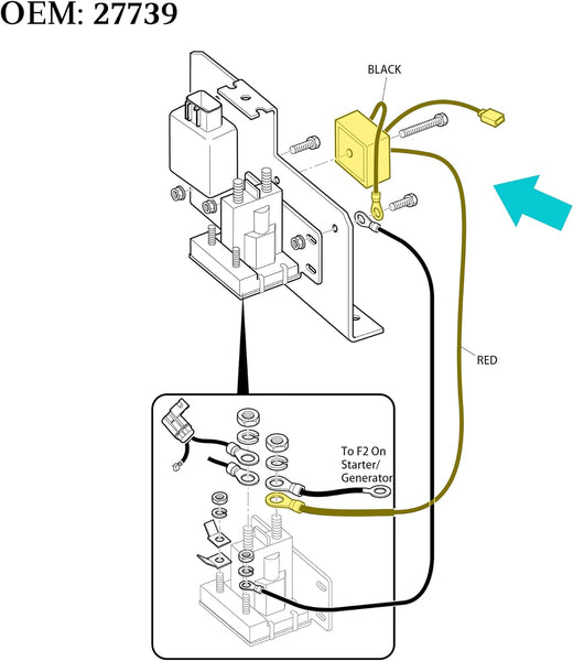 Voltage Regulator for EZGO 1994-up gas Golf Cart