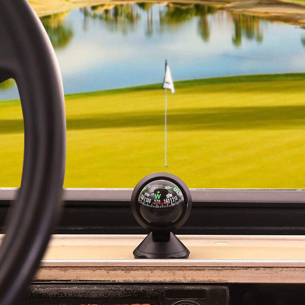 10L0L Universal Golf Cart Adjustable Gauge Compass for Boats Trucks Cars Outdoors