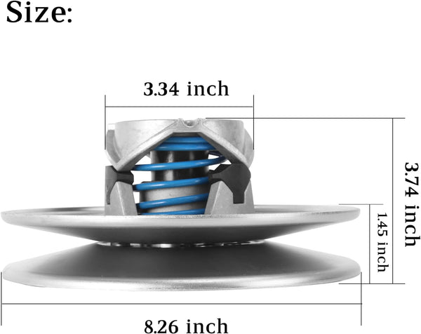 Club Car Golf Cart Secondary Rear Driven Clutch