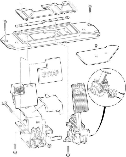 Club Car Precedent (2009 & newer) Park Brake Release