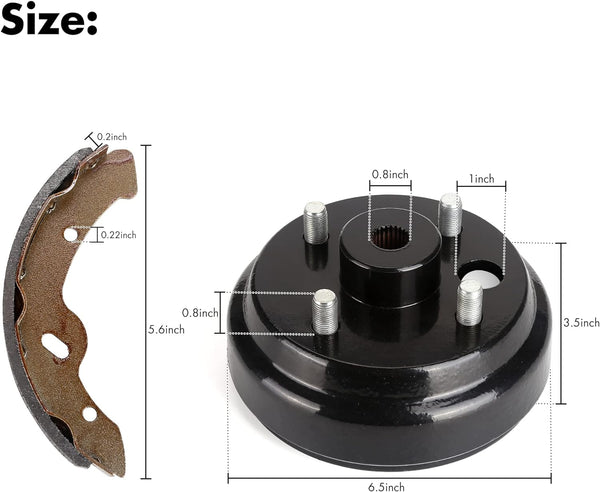 EZGO Golf Cart Brakes Kit Size