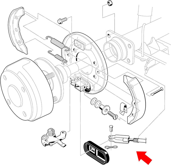 Club Car Golf Cart Brake Cable