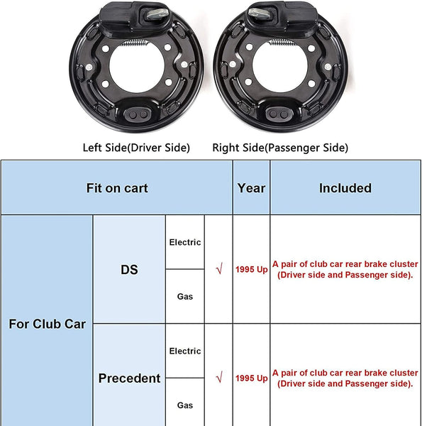 Club Car Golf Cart Brakes for DS & Precedent