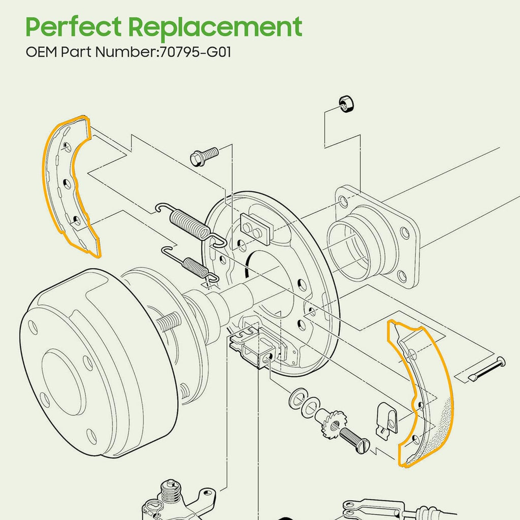 Golf cart brake pad installation