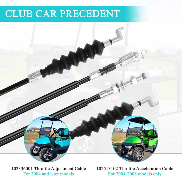 Club Car Precedent Governor & Accelerator Cable Set