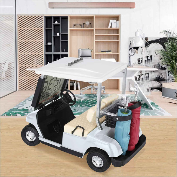 10L0L Newest Version LCD Display Mini Golf Cart Clock for Golf Fans Great  Gift for Golfers Race Souvenir Novelty Golf Gifts
