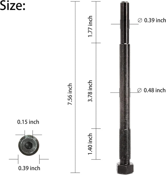 Primary Drive Clutch Puller Bolt Tool Size