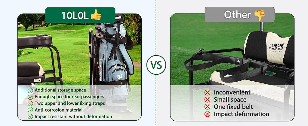 Universal Golf Cart Bag Holder Golf Bag Storage Mmaximizes Storage Capacity