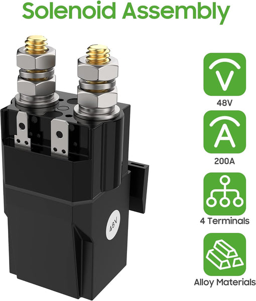 10L0L Club Car 48V Solenoid Assembly for Golf Cart Club Car DS & Precedent