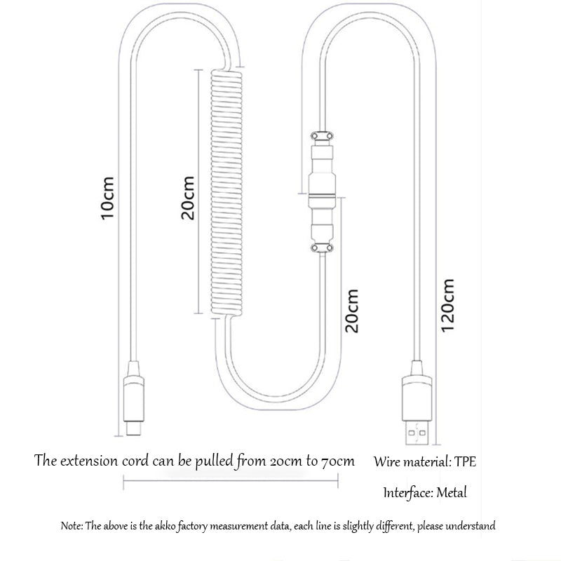 Akko Mechanical Keyboard Data Cable