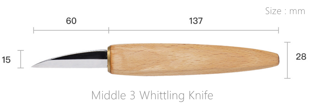 Focuser Middle 3 Wood Whittling Knife FC013