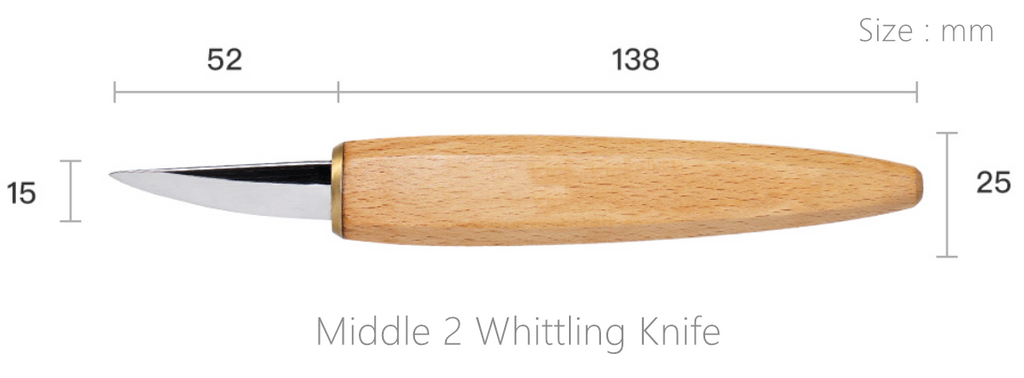 FC022 Wood Single Side Whittling Knife, Focuser Carving