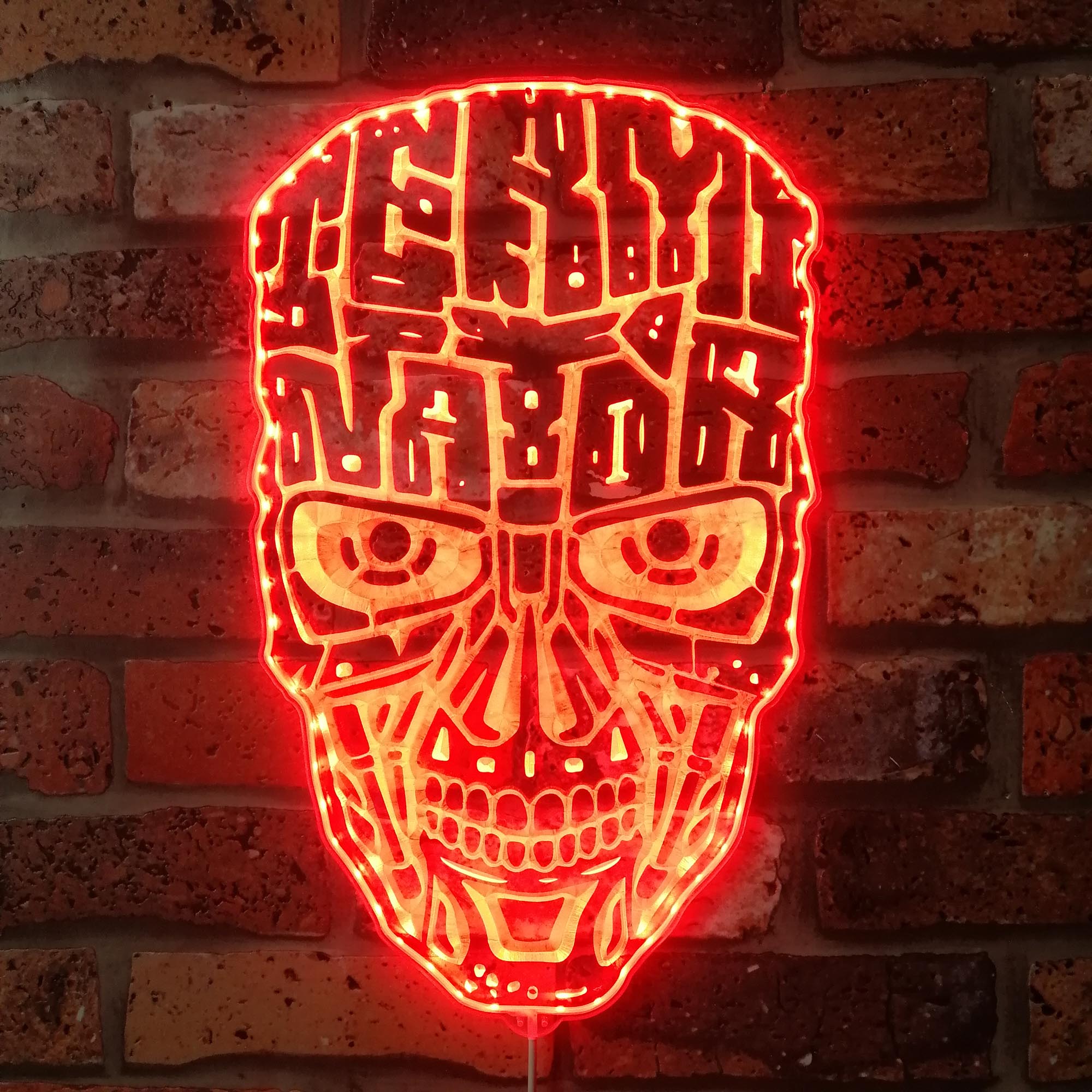 Terminator Dynamic RGB Edge Lit LED Sign