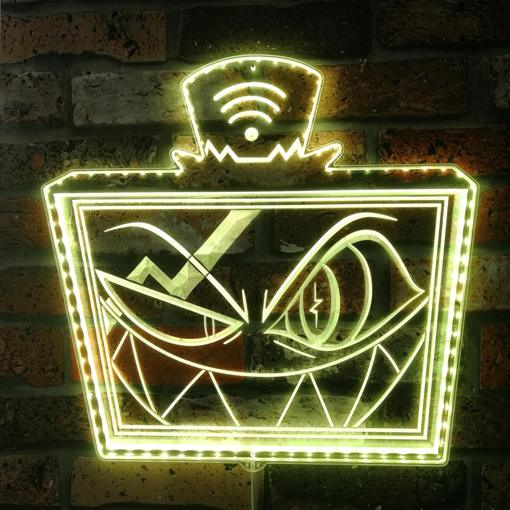 Hazbin Hotel Vox Dynamic RGB Edge Lit LED Sign