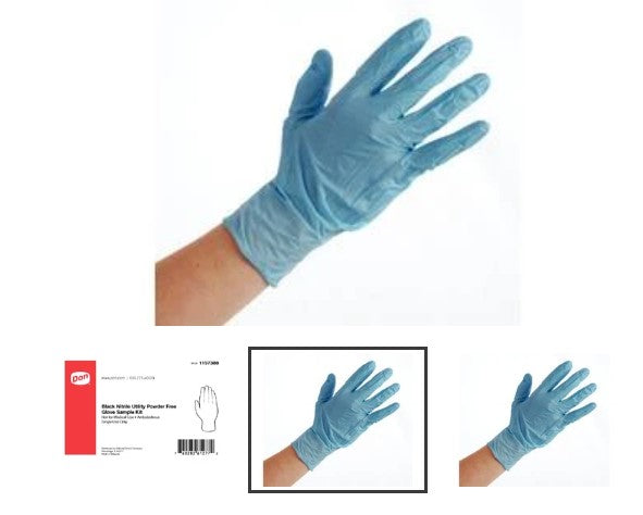 Don Powder-Free Nitrile Utility Gloves Blue