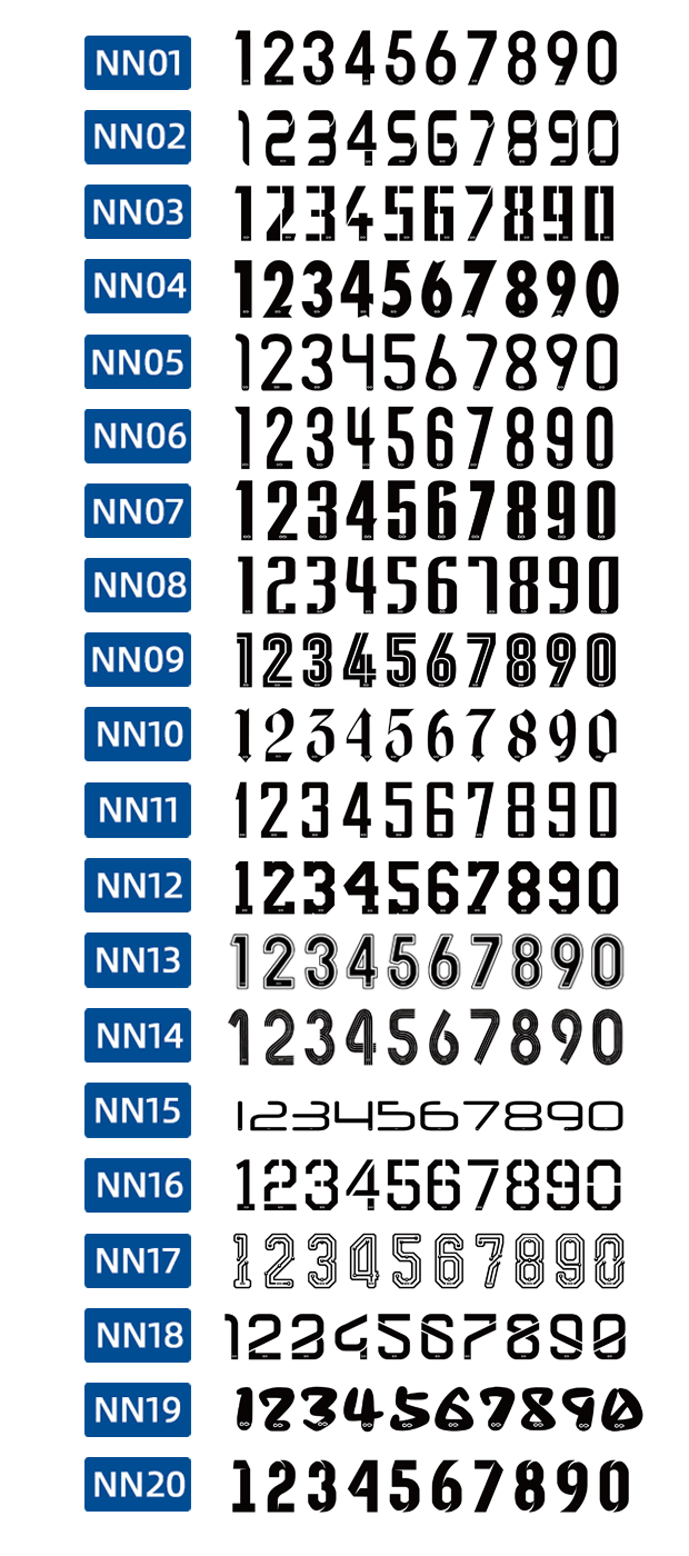 英語 フォント 見本 カラー/フォント | カスタムチームスポーツユニフォームとジャージ