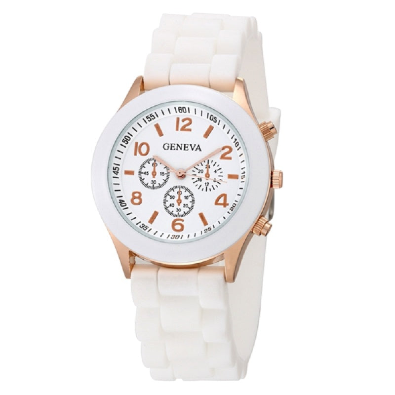 Casual Silicone Quartz Watch For Women