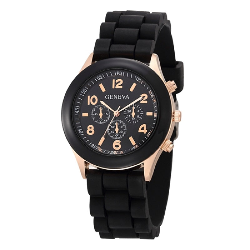 Casual Silicone Quartz Watch For Women