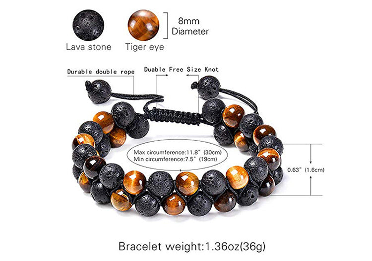 Natural Stone Tiger Eye Bead Bracelets