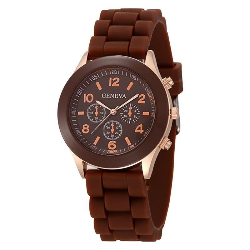 Casual Silicone Quartz Watch For Women