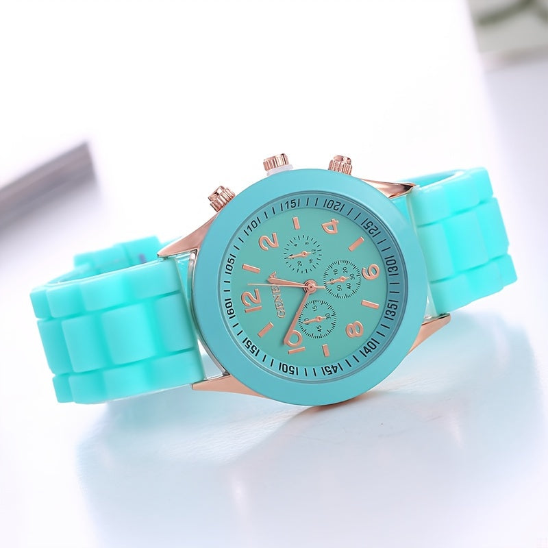 Casual Silicone Quartz Watch For Women