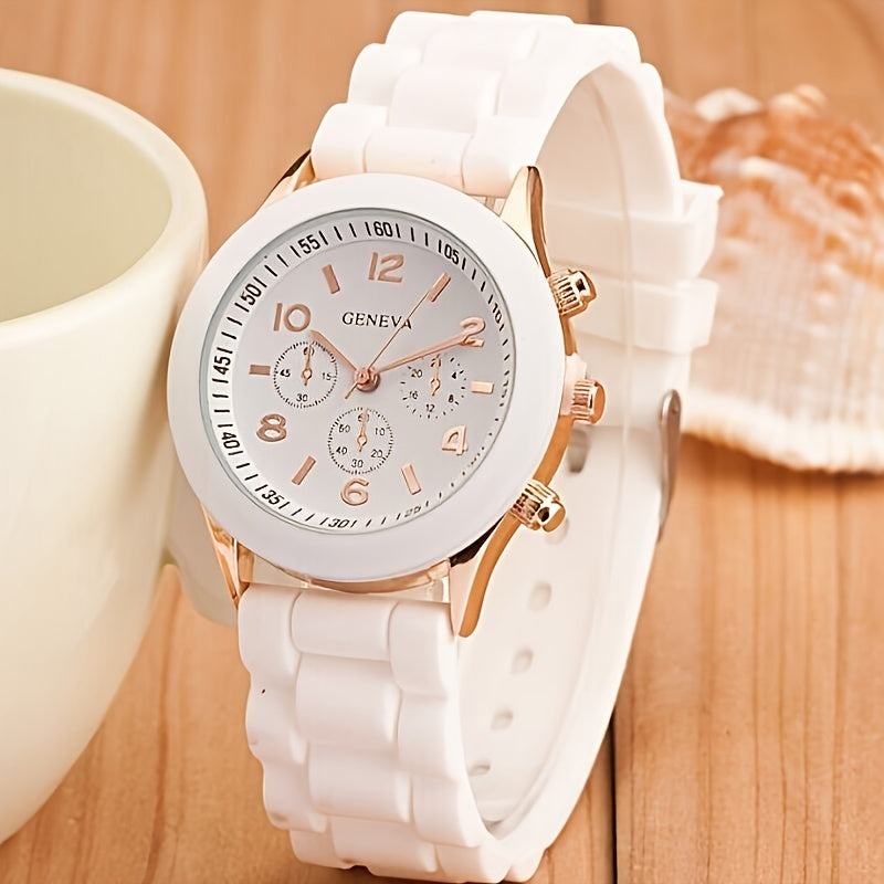 Casual Silicone Quartz Watch For Women