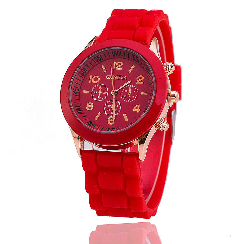 Casual Silicone Quartz Watch For Women