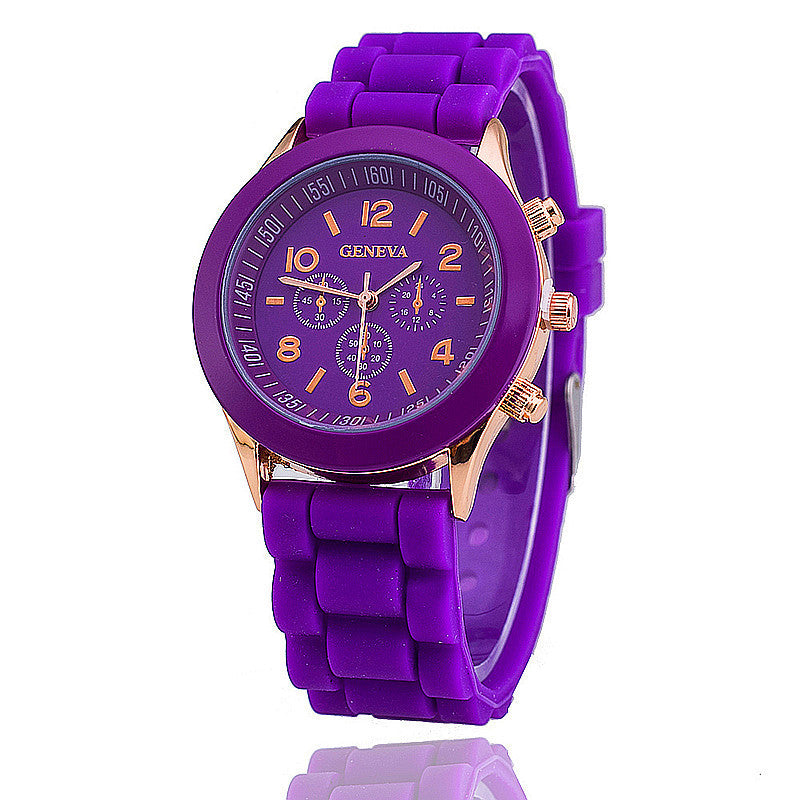 Casual Silicone Quartz Watch For Women