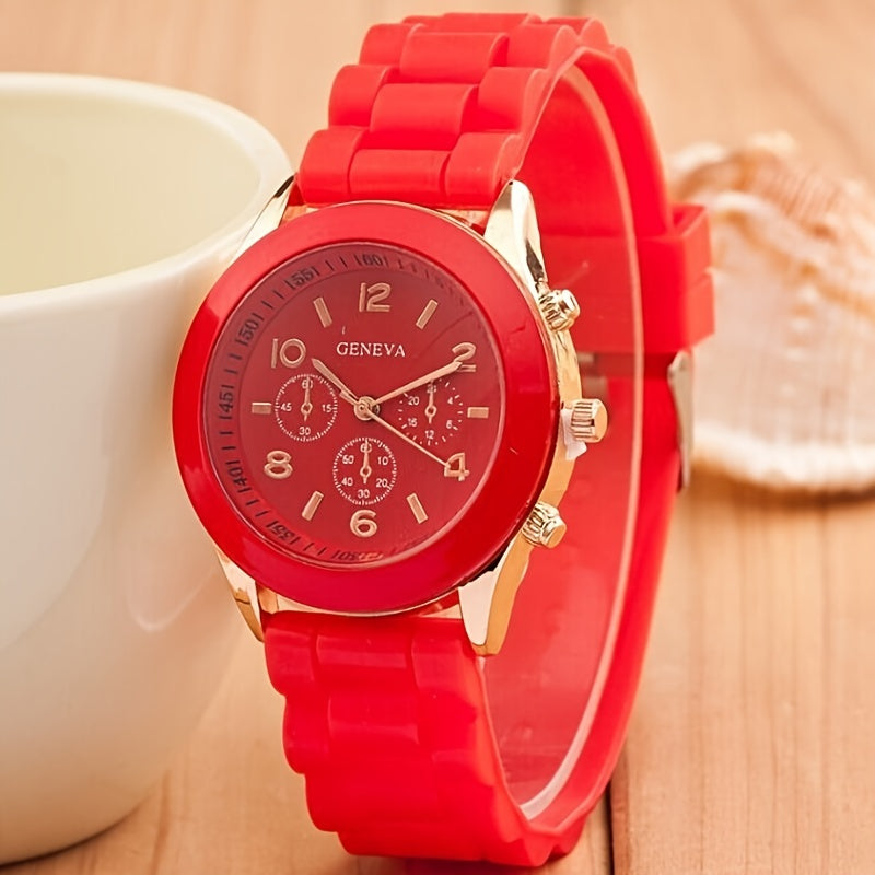 Casual Silicone Quartz Watch For Women