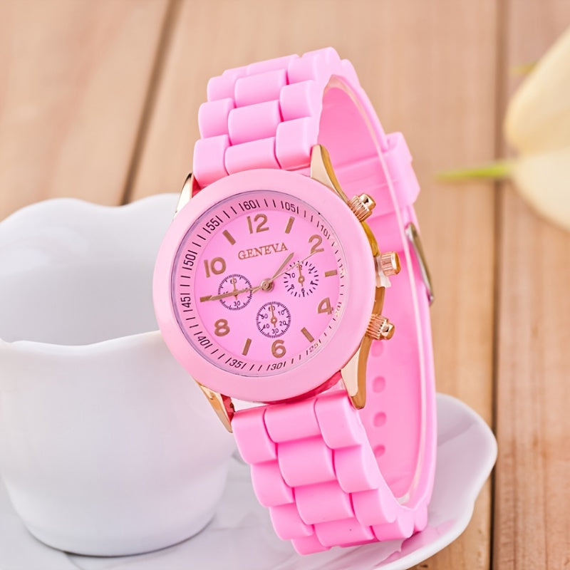 Casual Silicone Quartz Watch For Women