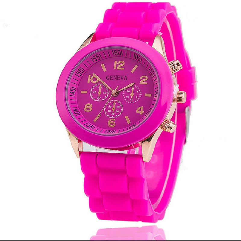 Casual Silicone Quartz Watch For Women