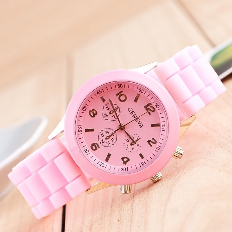 Casual Silicone Quartz Watch For Women