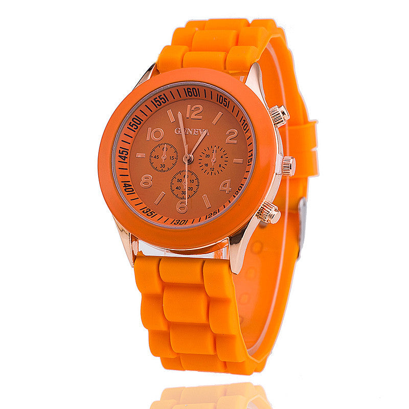 Casual Silicone Quartz Watch For Women